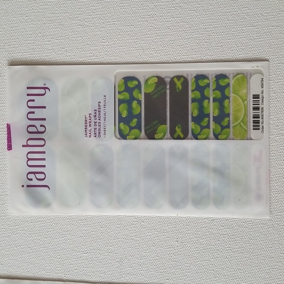 2 Sheets Jamberry Take a Bite Outta Lyme Disease Awareness Vinyl Nail Wraps - Picture 6 of 8